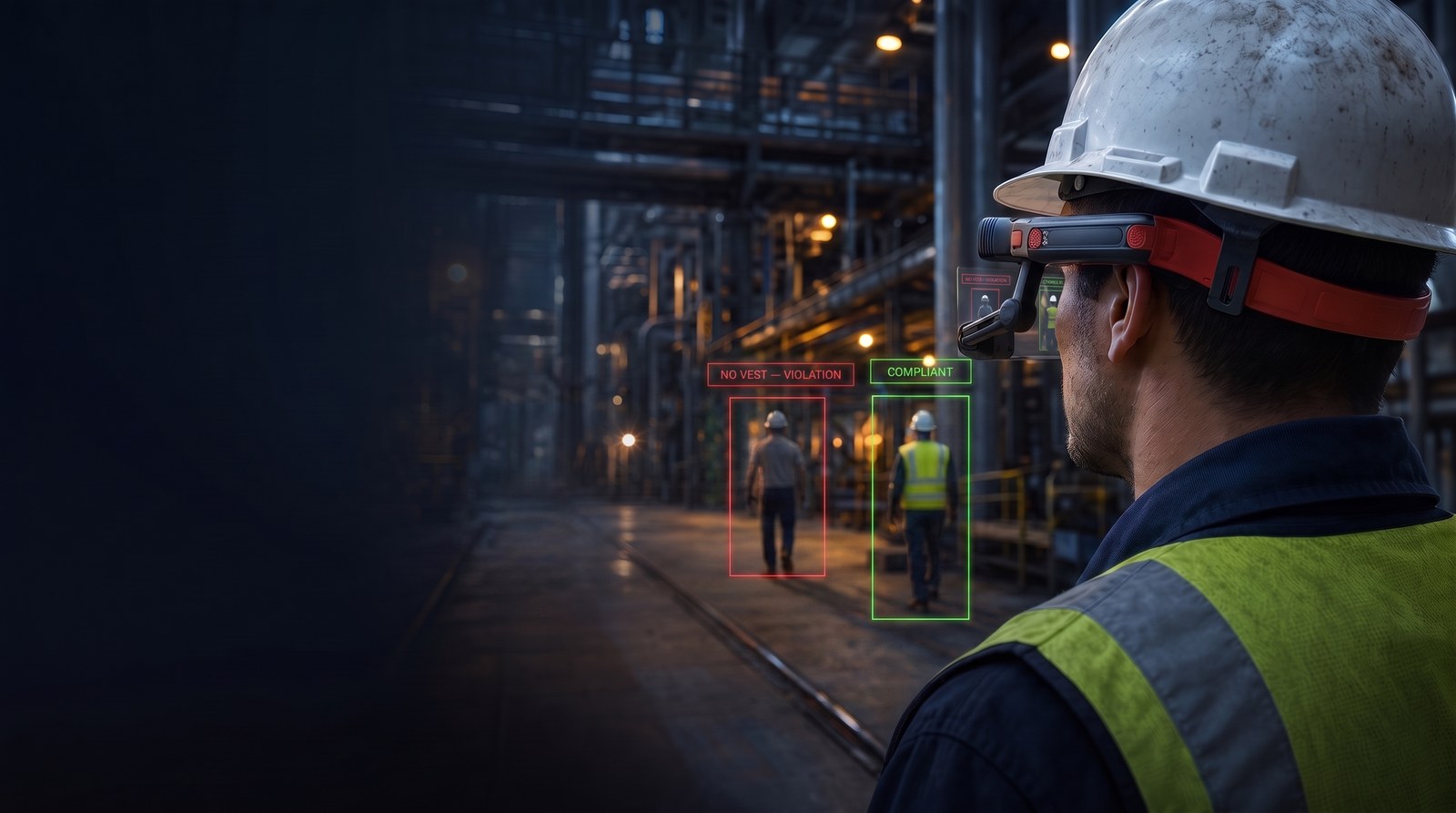Live PPE detection in the worker's view